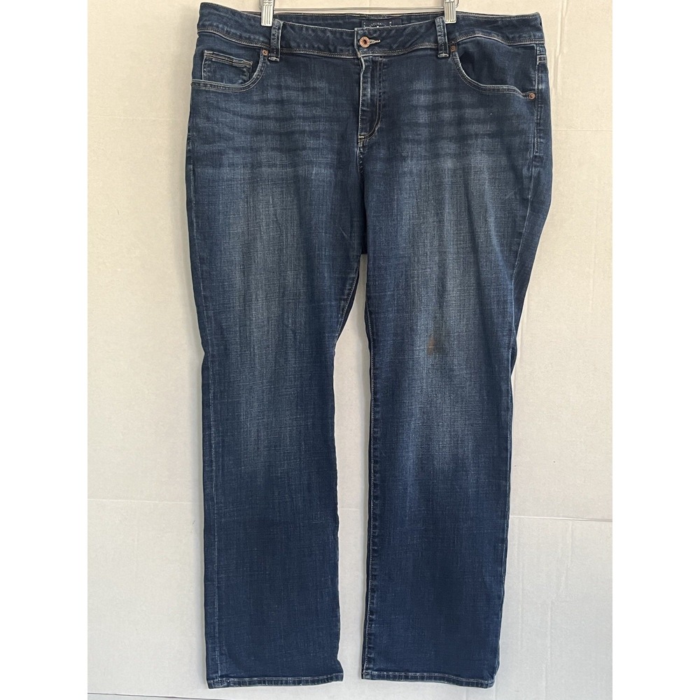 Lucky Brand Georgia Straight Stretch Jeans Women Size 18WR Blue